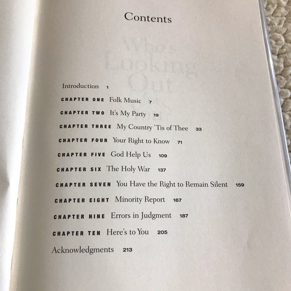 Who's Looking Out for You? Bill O'Reilly Hardcover Book 
214 Pages - Picture 3 of 9